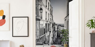 fototapeta miasto salon
